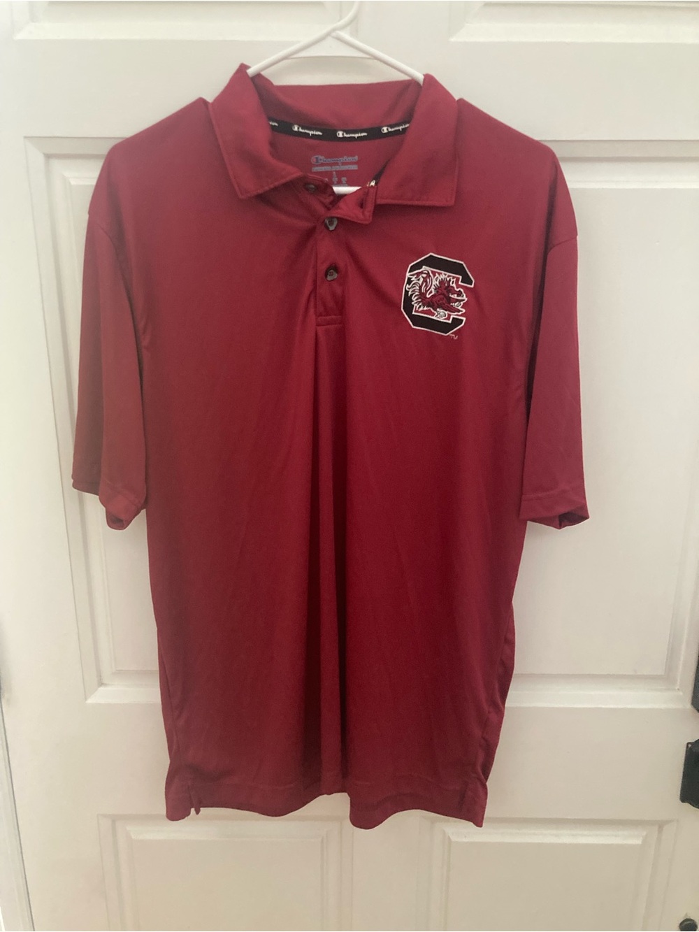Champion Men's Maroon Polo with South Carolina Gamecocks Logo